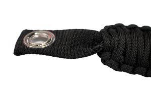 Jeep Rubicon Grab Handles - Front A-pillar and Rear Sound Bar - Fishbone Offroad - Paracord - Black - `07-`18